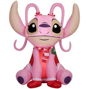 4.5 ft Angel W/ Scarf and‎ Bows Christmas Airblown Yard Inflatable, Multicolor